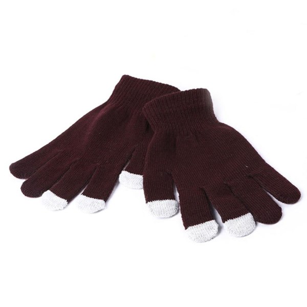 Älypuhelinhanskat - Tummanruskeat - Touch Glove - Käsineet Dark brown one size