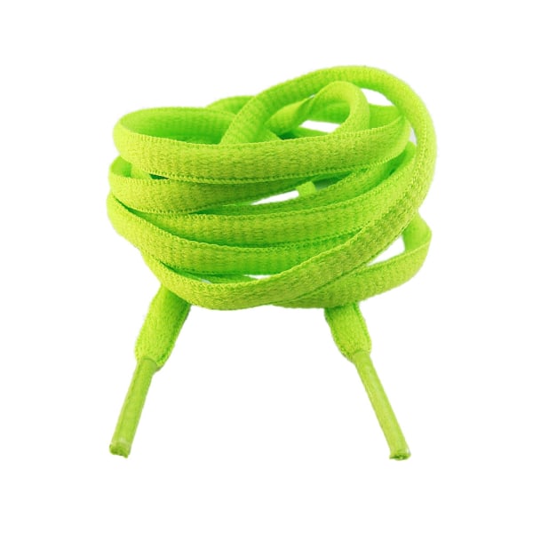 Skosnören - Neongrön - Runda - Ovala [180 cm] Grön gul one size