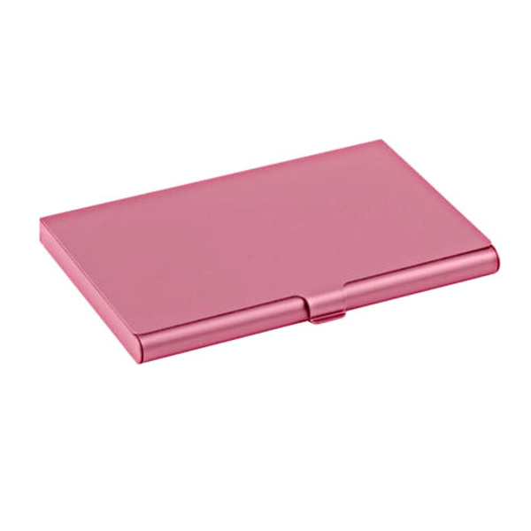 Sileä alumiininen korttikotelo - Vaaleanpunainen - Lompakko Pink