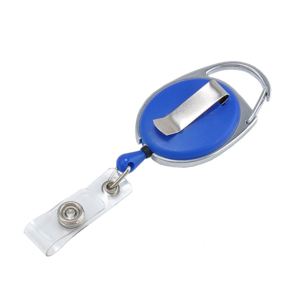 Lanyard - Utdragbar Passerkort / Nyckelring - Jojo-funktion - Flera färgval Blå