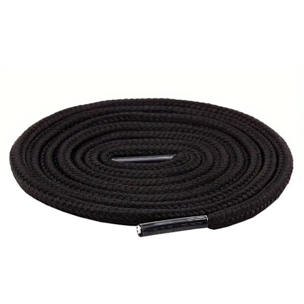 Kenkänauhat - Pyöreät [120 cm] - Mustat Black one size