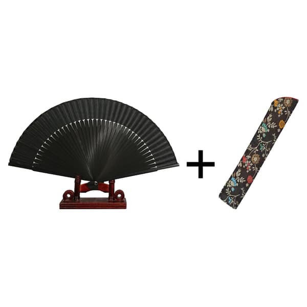 Ventilator - Spansk stil med etui - Sort [Sort] Black