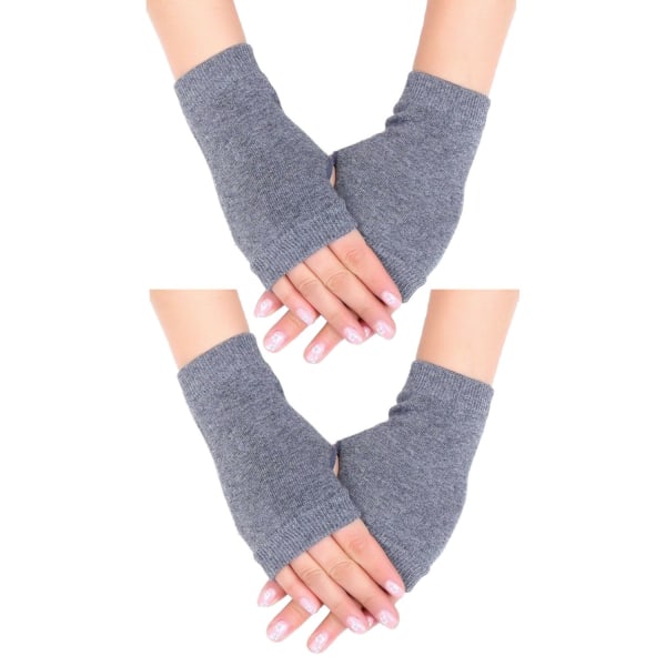 Luffer - Dobbeltpakke - Håndledsvarmere [15cm] - Grå Grey one size