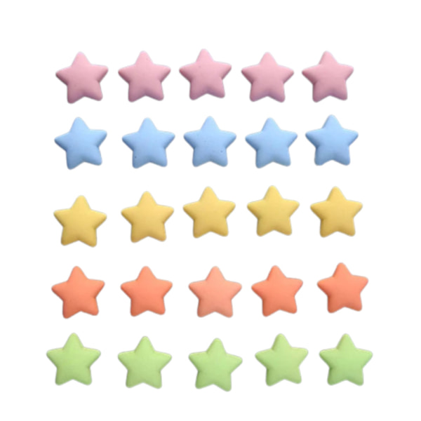 Køleskabsmagnet - Stjerner - Neodym - 5 stk Multicolor