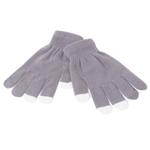 Älypuhelinhanskat - Vaaleanharmaa - Touch Glove - Käsineet Light grey one size