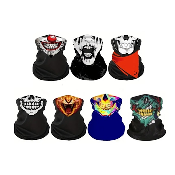 Scarf - Bandana - Halsduk - Skidmask - Flera färgval MultiColor one size