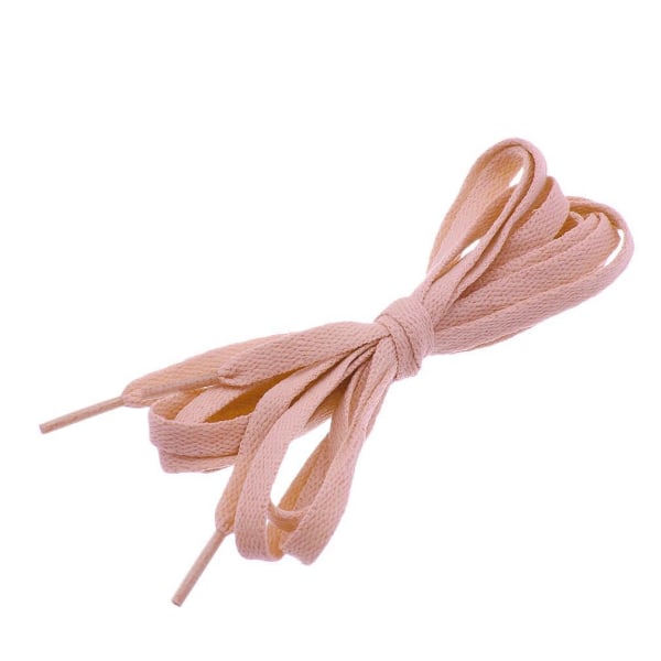 Skolisser - Pastellfargede - Flate [160 cm] - Flere fargevalg Pink one size