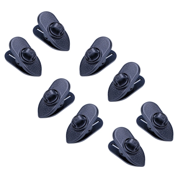 Hovedtelefonkabelholder - hovedtelefonklips - 8-pak - Sort [Lille] Black