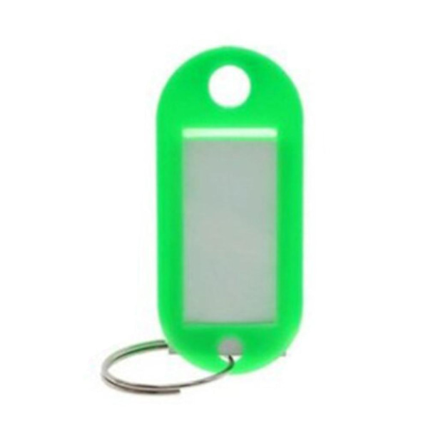 Nøkkelring med navnelapp [Oval] - Grønn - 5-pakning Green