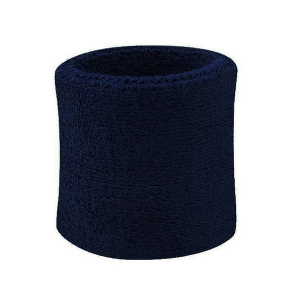 Svettband - Vristband - Korta [8cm] - Dubbelpack - Marinblå Marinblå one size