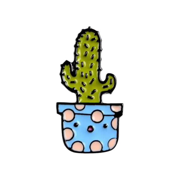 Brosch - Pin - Kaktus - Grön Grön