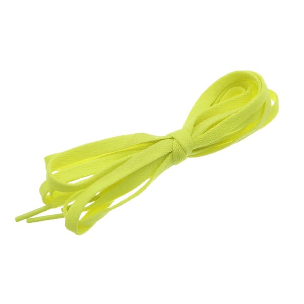 Snørebånd - Neon Gul - Flade [180 cm] Yellow one size