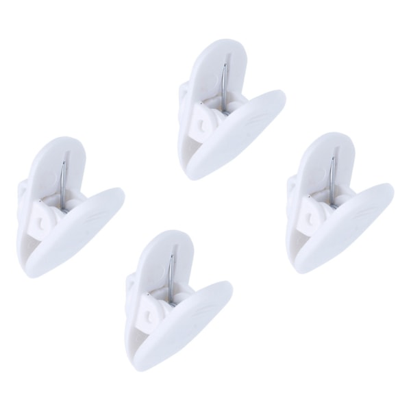 Kuulokejohdon pidike - kuulokeklipsi - 4 kpl - Valkoinen [Pieni] White 4 pcs Black (4S)