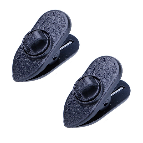 Holder til høretelefonledning - høretelefonklemme - 2-pak sort [Small] Black Small 2 pcs Black