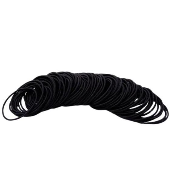 Elastiske tynde hårbånd [40 mm] - Hårbånd - 100 stk. - Sort Black