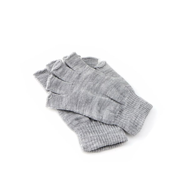 Torikäsineet, lyhyet & sormettomat - Vaaleanharmaa Light grey one size