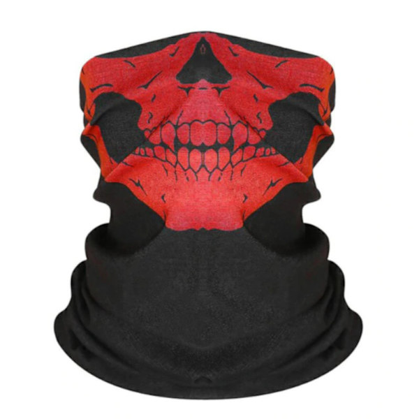 Kallopäänaamio - Punainen - Paintball - Huiv - Bandana - Kaulaliina Red one size