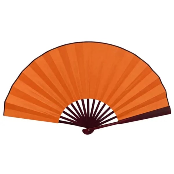 Vifte - Ensfarget - Ekstra stor 33cm - Oransje Orange