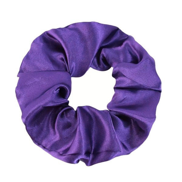 Hiussolmio - Scrunchie - Satiini - 9cm - Violetti Purple