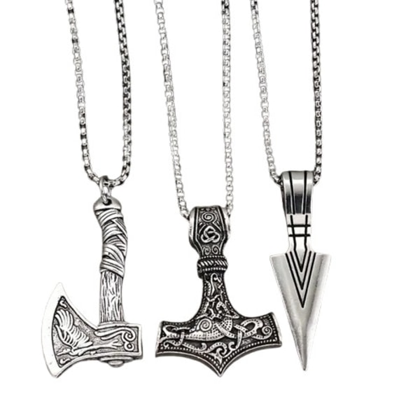 Kaulakoru - Viikinki - Thorin vasara - 60 cm kaulakoru MetalLook Viking Tors Hammare