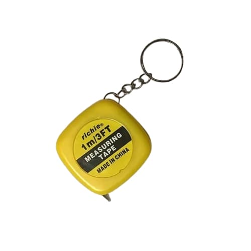 Jatkettava matkamittanauha - 100 cm - 90 cm - avaimenperä Yellow