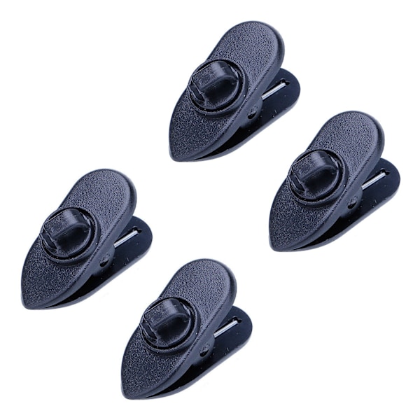 Hållare till hörlurssladd - hörlursklämma - 4-pack - Svart [Small] Black 4 st Svart (4S)