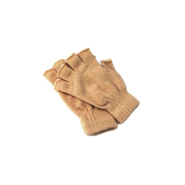 Neliönmuotoiset hanskat, lyhyet & sormettomat - Khaki Khaki one size