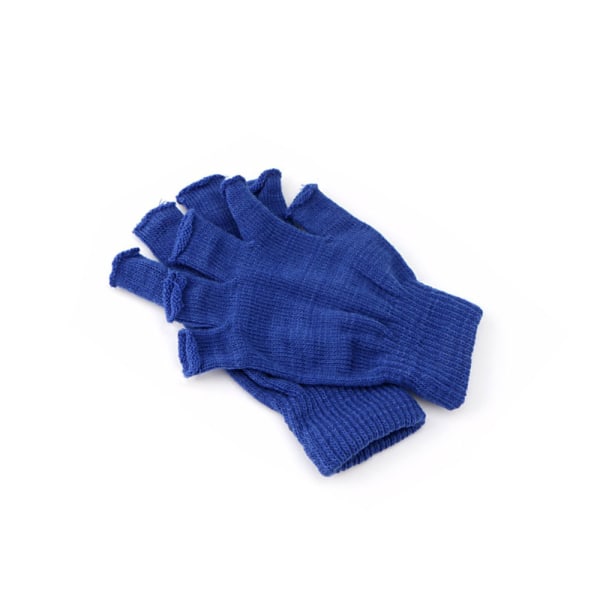 Firkantede handsker, korte & fingerløse - Kongeblå DarkBlue one size