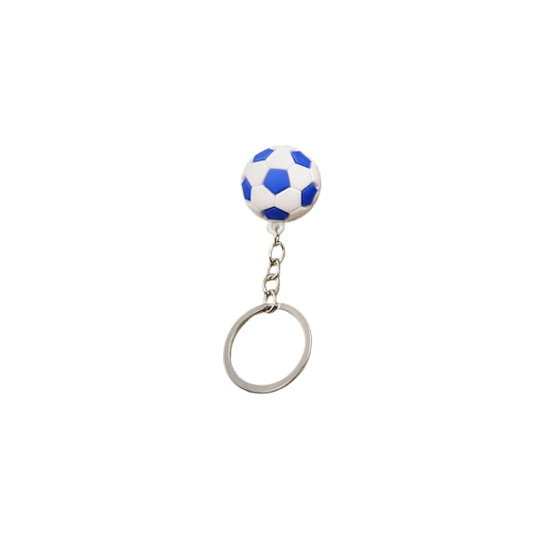 Nøglering - Fodbold - Plastik - Flere farvemuligheder Blue