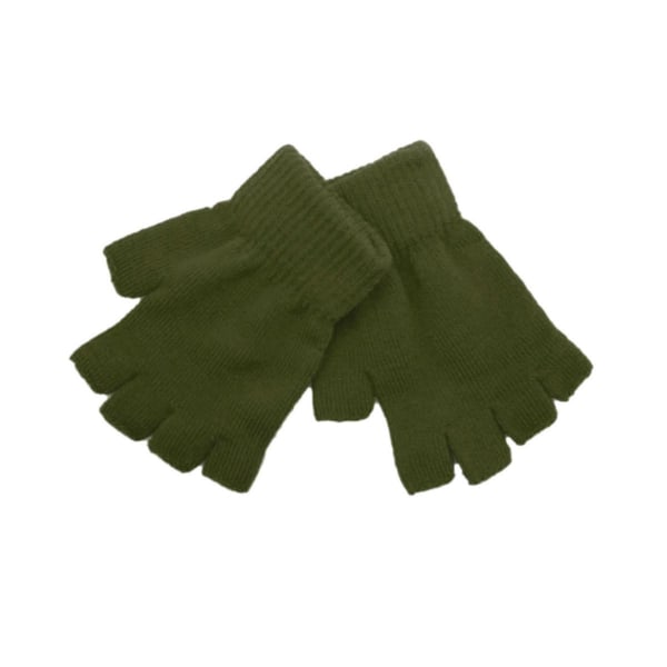 Firkantede handsker, korte og fingerløse - Armgrøn Green one size