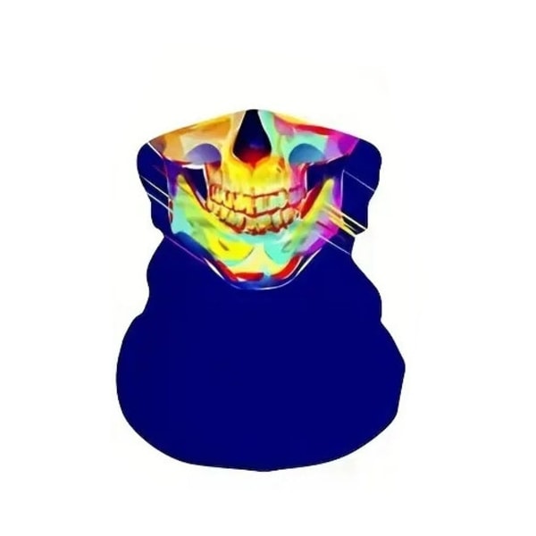 Multicolored Skull - Scarf - Bandana - Halsduk - Skidmask MultiColor one size