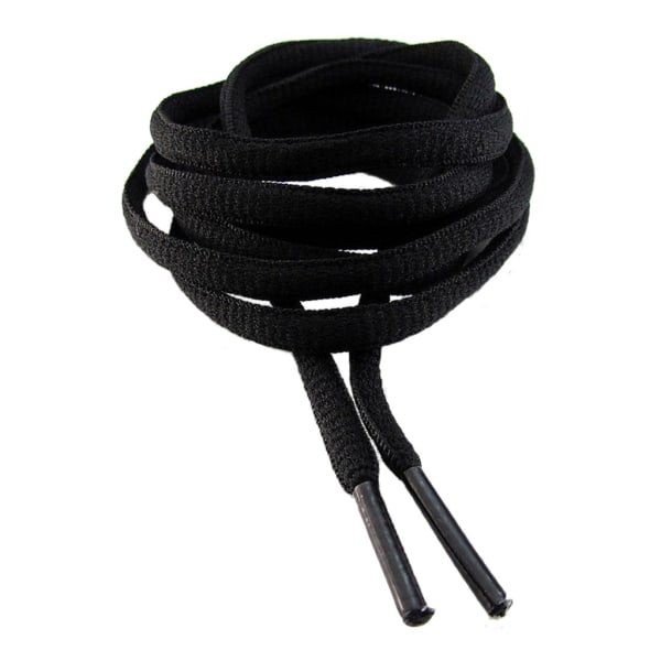 Snørebånd - Sort - Oval [130 cm] Black one size