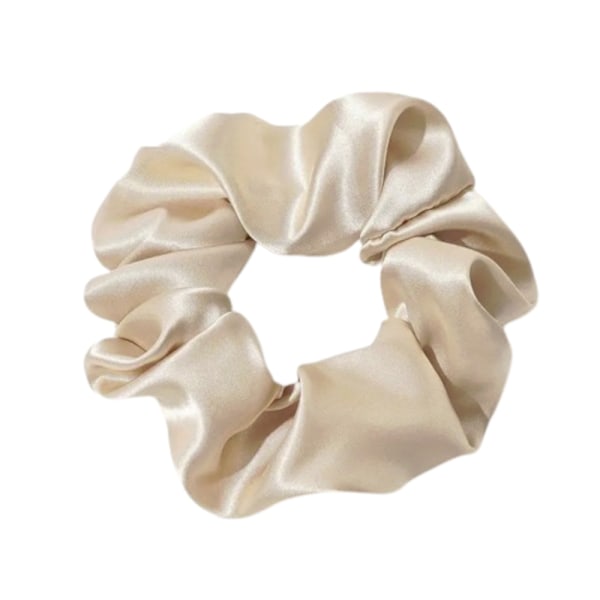 Hiuslenkki - Scrunchie - Satiini - 12cm - Beige Beige