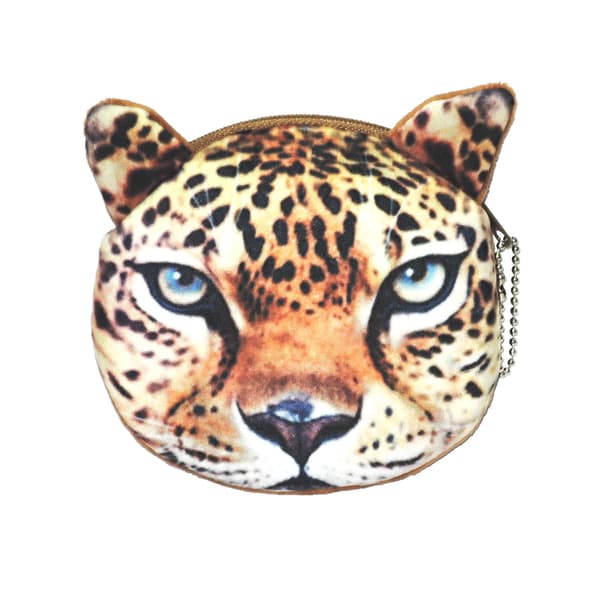 Katt - Leopard - Börs - Portmonnä - Miniväska [A07] multifärg one size