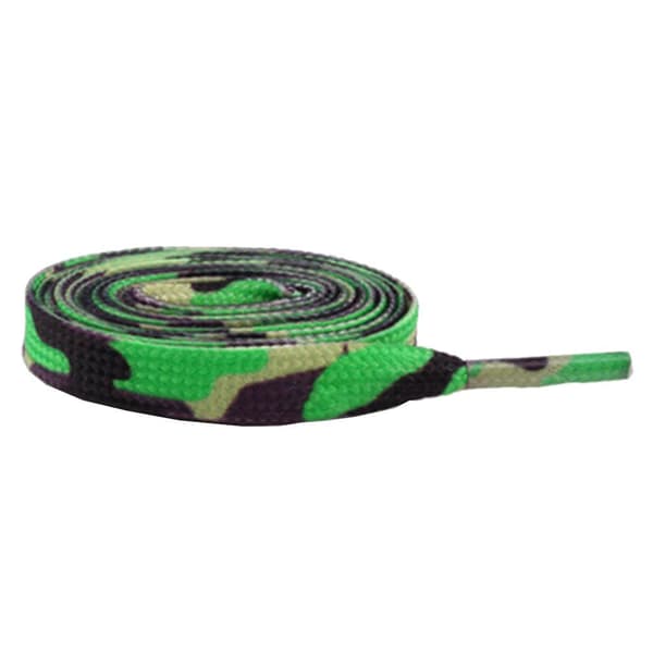 Snørebånd - Camouflage - Grønne - Flade [120 cm] Green one size