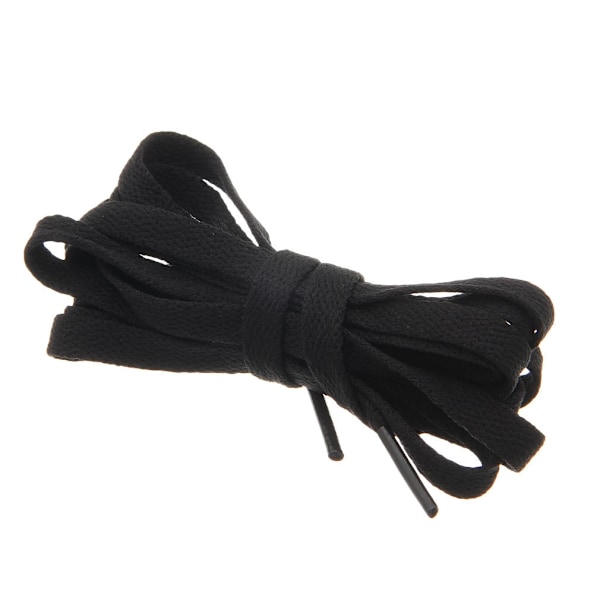 Kengännauhat - Litteät [180 cm] - Useita värivaihtoehtoja Black one size