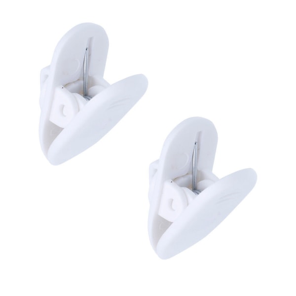 Hållare till hörlurssladd - hörlursklämma - 2 pack vit [Small] White Small 2 st Vit
