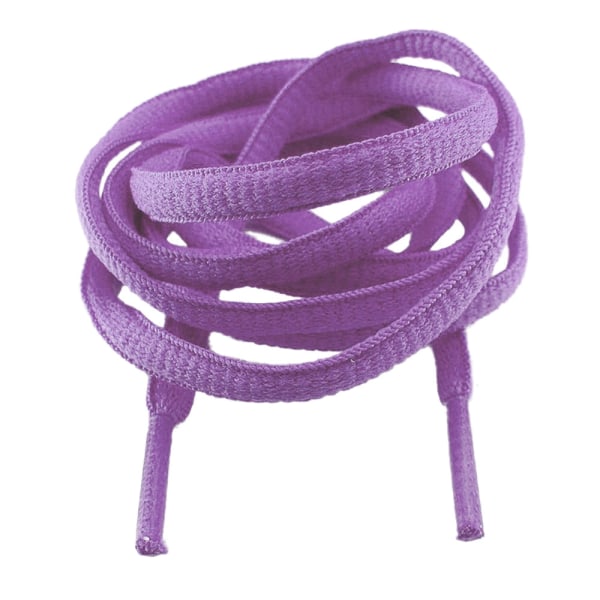 Kenkänauhat - Lilankukkainen - Pyöreät - Soikeat [200 cm] Purple one size