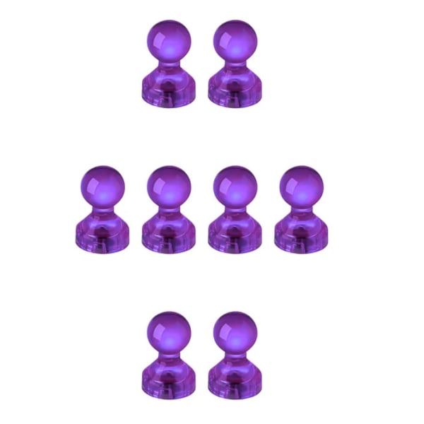 Jääkaappimagneetti - Pushpin-magneetti - Akryyli - 8kpl - Violetti Purple