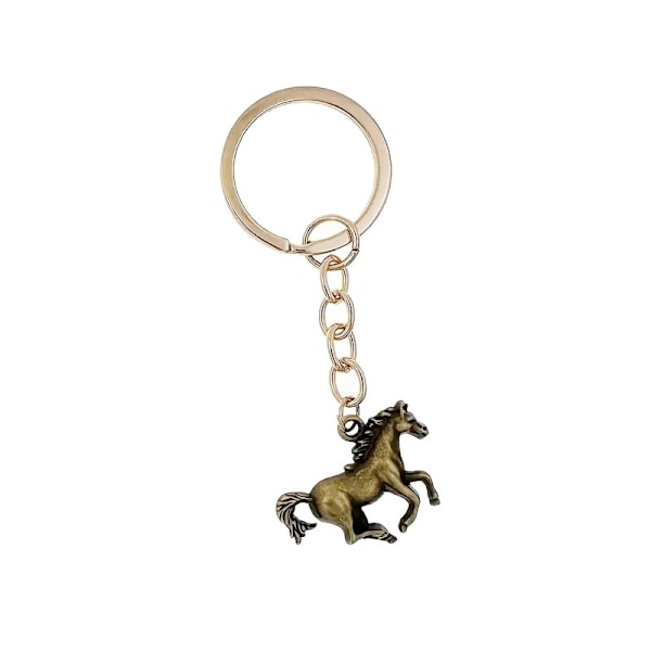 Nøkkelring - Hest - Gul Yellow