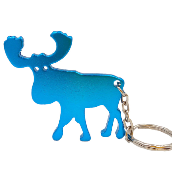 Nøglering - Flaskeåbner - Elg - Turkis Turquoise