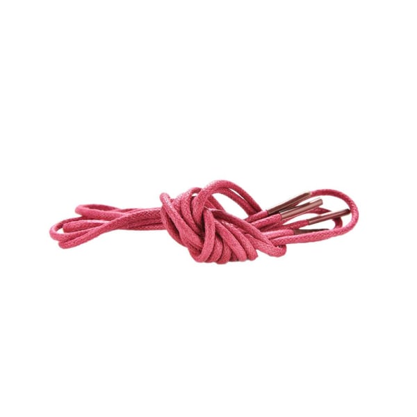 Snørebånd - Rose rød - Rund vokset [80 cm] Dark pink one size