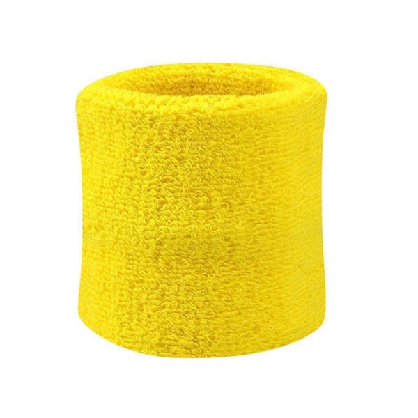 Svettebånd - Ankelstropp - Kort [8cm] - Dobbel pakke - Gul Yellow one size