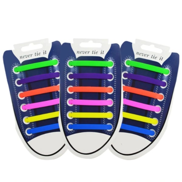 Shoelaces (Kengännauha) - Rainbow - Flat [110 cm] Brown one size