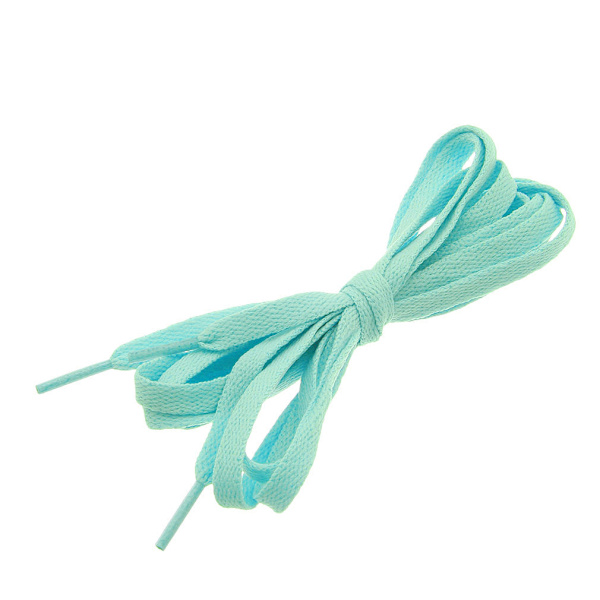 Snørebånd - Pastelblå - Flade [120 cm] Pastel blue one size