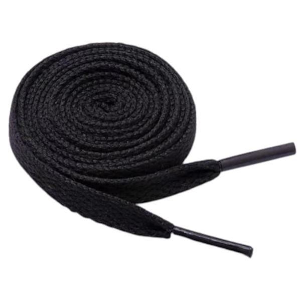 Snørebånd - Sort - Flade [150 cm] Black one size