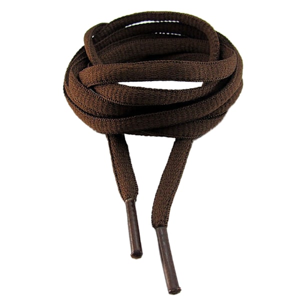 Kenkänauhat - Tummanruskea - Pyöreät - Soikeat [160 cm] Dark brown one size