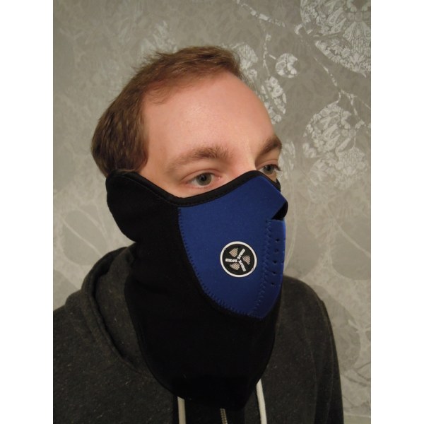 Blå cykelmaske - Skimaske - Ansigtsmaske - Motorcykelmaske - Ninjamaske Blue one size