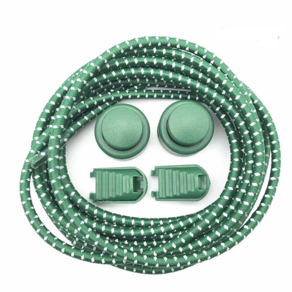 Dovne snørebånd - Runde [120 cm] - Grønne - Udgået model Green one size