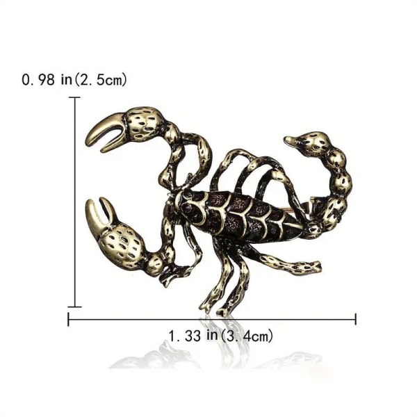 Brosch - Liten skorpion [Gul] Gul